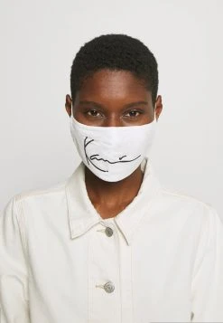 Karl Kani SIGNATURE FACE MASK - Stoffmaske - White, Unisex