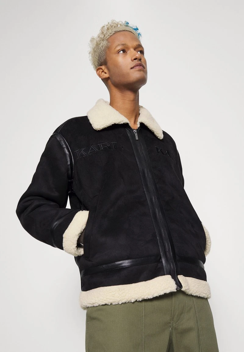 RETRO JACKET - Übergangsjacke - black Karl Kani RETRO JACKET - Übergangsjacke - Black, Herren -Outlet KARL KANI Store 32c0f25e01be45dc922993b117032686