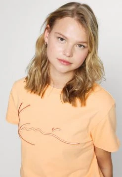 Karl Kani SIGNATURE TEE - T-Shirt Print - Orange, Damen -Outlet KARL KANI Store 32c6219107cd4ce38e614cd6b008638d