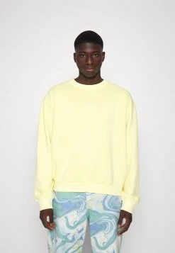 Karl Kani SMALL SIGNATURE WASHED CREW UNISEX - Sweatshirt - Light Yellow