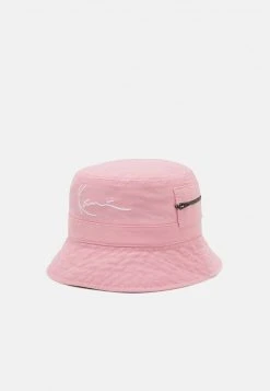 Karl Kani SIGNATURE WASHED ZIP BUCKET HAT UNISEX - Hut - Rose