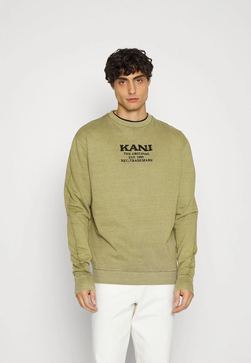 Karl Kani RETRO WASHED CREW UNISEX - Sweatshirt - Dark Green 3 Karl Kani RETRO WASHED CREW UNISEX - Sweatshirt - Dark Green