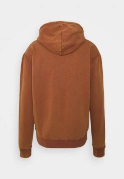 Karl Kani SMALL SIGNATURE BOX WASHED HOODIE UNISEX - Sweatshirt - Dark Orange -Outlet KARL KANI Store 3c4ad307825a4811bfc011aef2e0db38