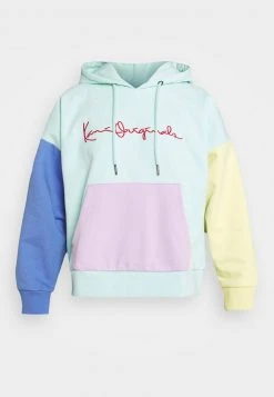 Karl Kani ORIGINALS BLOCK HOODIE - Sweatshirt - Mint, Damen -Outlet KARL KANI Store 3c701196c1e04f92a49fc0716384cfbe