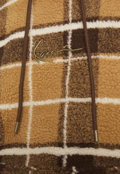 Karl Kani SIGNATURE TEDDY CHECK HOODIE UNISEX - Kapuzenpullover - Brown -Outlet KARL KANI Store 3e7d06eddc2c47ea9db96aaf97f29fc6