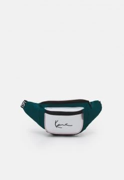 Karl Kani SIGNATURE TAPE WAIST BAG - Gürteltasche - Green/white, Herren