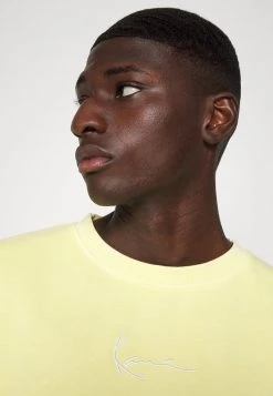 Karl Kani SMALL SIGNATURE WASHED CREW UNISEX - Sweatshirt - Light Yellow -Outlet KARL KANI Store 431528682cb449afb28e25b53e0ed98d