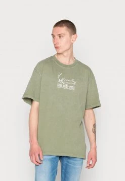 Karl Kani SIGNATURE TEE UNISEX - T-Shirt Print - Military Green