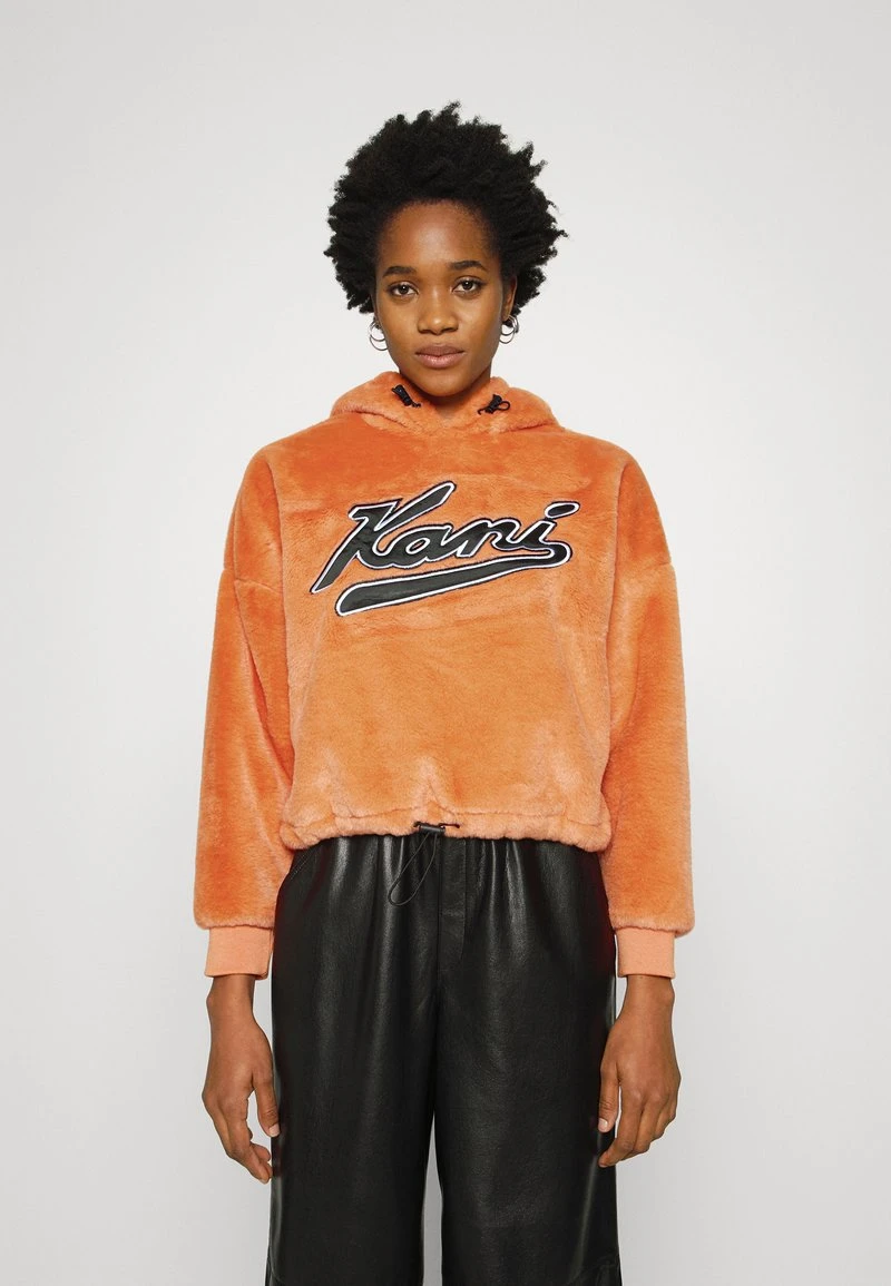 Karl Kani VARSITY HOODIE - Fleecepullover - Orange, Damen 3 Karl Kani VARSITY HOODIE - Fleecepullover - Orange, Damen