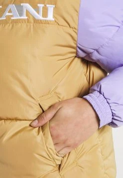 Karl Kani RETRO BLOCK HOODED PUFFER JACKET - Winterjacke - Sand, Damen -Outlet KARL KANI Store 4895e018c9864086bbe259acc04aa125