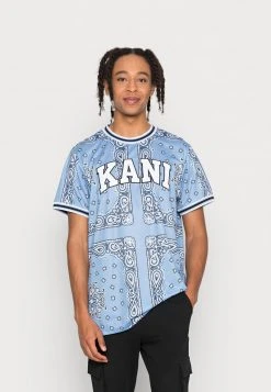 Karl Kani UNISEX SERIF TEE - T-Shirt Print - Blue