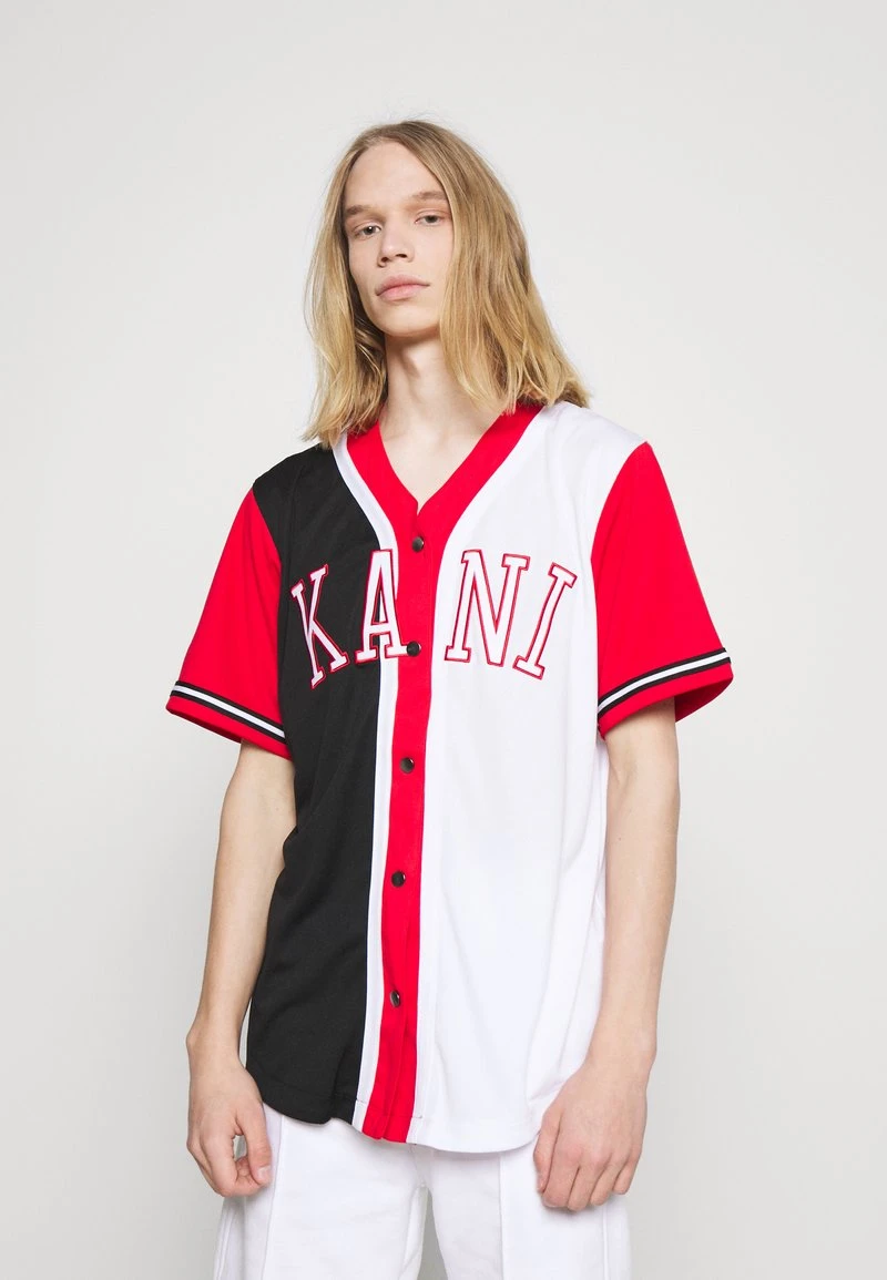 COLLEGE BLOCK BASEBALL SHIRT - Hemd - black Karl Kani COLLEGE BLOCK BASEBALL SHIRT - Hemd - Black, Herren -Outlet KARL KANI Store 4c115ce1a2ed4466937225f00184fb6e