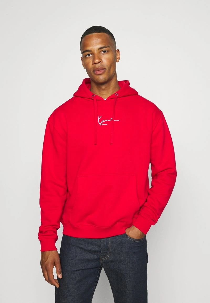 Karl Kani SMALL SIGNATURE HOODIE UNISEX - Sweatshirt - Red 3 Karl Kani SMALL SIGNATURE HOODIE UNISEX - Sweatshirt - Red