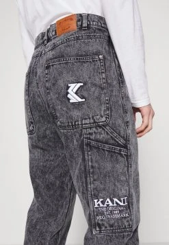 Karl Kani RETRO MOON PANTS - Jeans Relaxed Fit - Dark Grey, Herren -Outlet KARL KANI Store 4df7f6e4fd2941b8afc12185c8820825