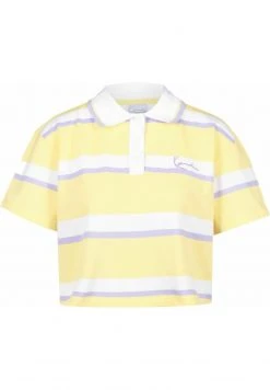 Karl Kani SIGNATURE STRIPE - Poloshirt - Light Yellow /purple, Damen