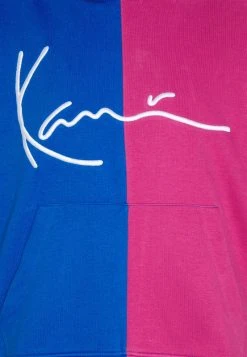 Karl Kani SIGNATURE BLOCK HOODIE - Kapuzenpullover - Blue/pink, Damen -Outlet KARL KANI Store 4e54a78def1c483b8d9e0939a0db5df3