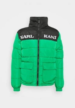 Karl Kani RETRO BLOCK PUFFER JACKET UNISEX - Winterjacke - Black/green -Outlet KARL KANI Store 507f43c7473045f0823fe25794b6ba45