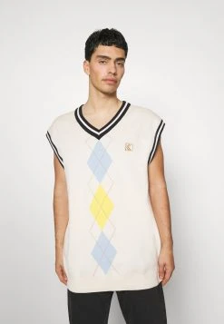 Karl Kani VEST UNISEX - Strickpullover - Cream -Outlet KARL KANI Store 52b6fdff884543e881fa9bb8982d3d72