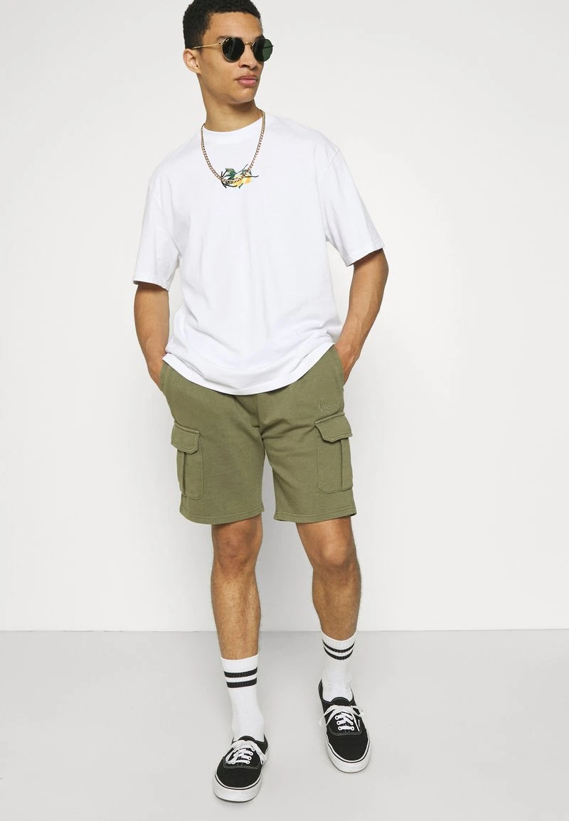 Karl Kani SMALL SIGNATURE WASHED - Shorts - Green, Herren 6 Karl Kani SMALL SIGNATURE WASHED - Shorts - Green, Herren – Bild 4