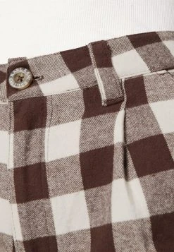 Karl Kani RETRO WIDE LEG CHECK PANTS - Stoffhose - Sand, Damen 13 Karl Kani RETRO WIDE LEG CHECK PANTS - Stoffhose - Sand, Damen -Outlet KARL KANI Store 536f941943a740b09efe91cc860e26cc