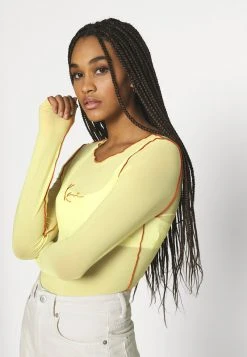 Karl Kani SMALL SIGNATURE - Langarmshirt - Lime, Damen 12 Karl Kani SMALL SIGNATURE - Langarmshirt - Lime, Damen -Outlet KARL KANI Store 543a2dd83238411e8817a8c9d1c8c60f