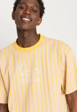 Karl Kani SIGNATURE KKJ PINSTRIPE TEE UNISEX - T-Shirt Print - Light Sand -Outlet KARL KANI Store 550da55474b24f9c871d8b8ce549e29b