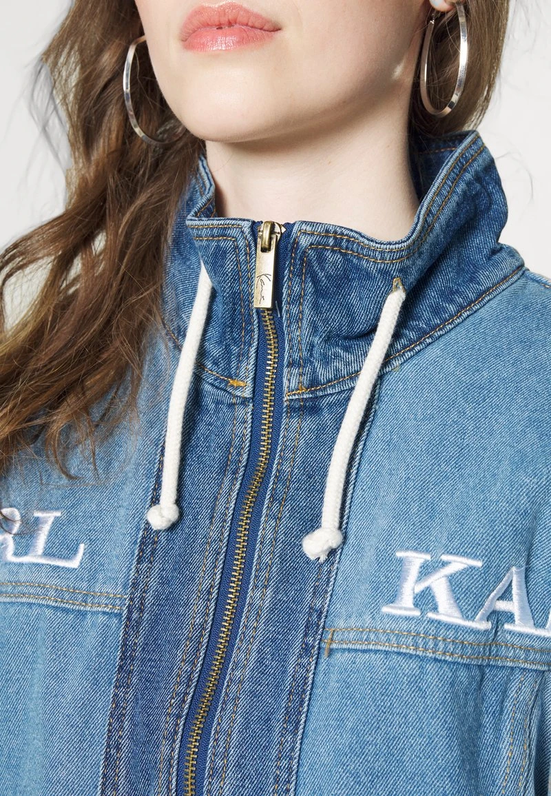 RETRO BLOCK JACKET - Jeansjacke - blue Karl Kani RETRO BLOCK JACKET - Jeansjacke - Blue, Damen -Outlet KARL KANI Store 551b5351c3a2439683b2a3c8da7cb372