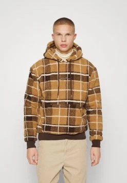 Karl Kani SIGNATURE TEDDY CHECK HOODIE UNISEX - Kapuzenpullover - Brown