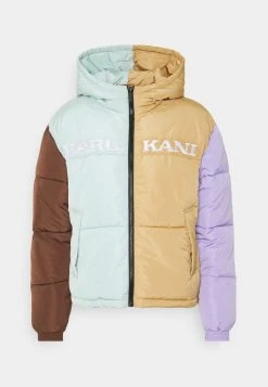Karl Kani RETRO BLOCK HOODED PUFFER JACKET - Winterjacke - Sand, Damen -Outlet KARL KANI Store 55b674bcce67480c98ebba19c0b655b2