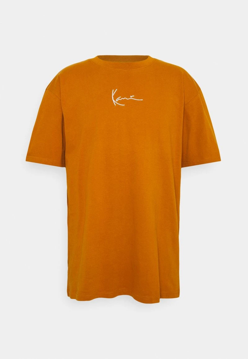 SMALL SIGNATURE ESSENTIAL TEE UNISEX - T-Shirt basic - cognac Karl Kani SMALL SIGNATURE ESSENTIAL TEE UNISEX - T-Shirt Basic - Cognac -Outlet KARL KANI Store 55d8d7ade08743f08d406812eb8b9a31