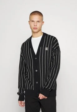 Karl Kani PINSTRIPE CARDIGAN - Strickjacke - Cream, Unisex