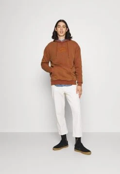 Karl Kani SMALL SIGNATURE BOX WASHED HOODIE UNISEX - Sweatshirt - Dark Orange -Outlet KARL KANI Store 579761b720fc4a4da6420088fb2ae159