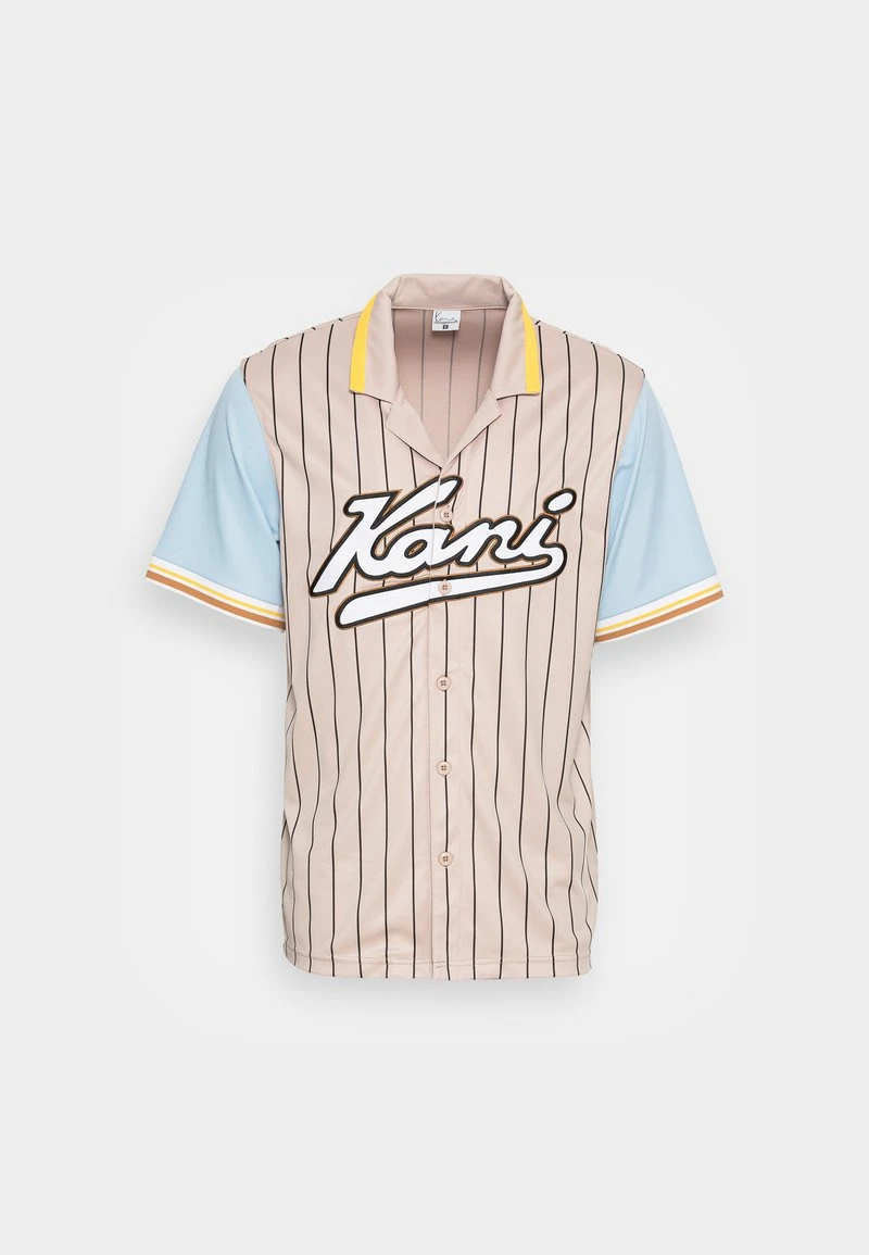 Karl Kani VARSITY BASEBALL SHIRT UNISEX - Hemd - Light Sand 6 Karl Kani VARSITY BASEBALL SHIRT UNISEX - Hemd - Light Sand – Bild 4