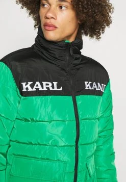 Karl Kani RETRO BLOCK PUFFER JACKET UNISEX - Winterjacke - Black/green -Outlet KARL KANI Store 5a63462cd7ba442e980c07c7662379d6