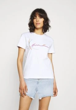 Karl Kani SIGNATURE TEE - T-Shirt Print - White, Damen