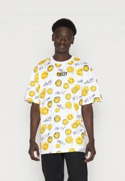 KARL KANI X SMILEY® SMALL SIGNATURE TEE UNISEX - T-Shirt Print - White