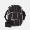 Karl Kani SIGNATURE PINSTRIPE MESSENGER BAG UNISEX - Umhängetasche - Black -Outlet KARL KANI Store 5de1d1cf239f409aa5726da7c26c726d