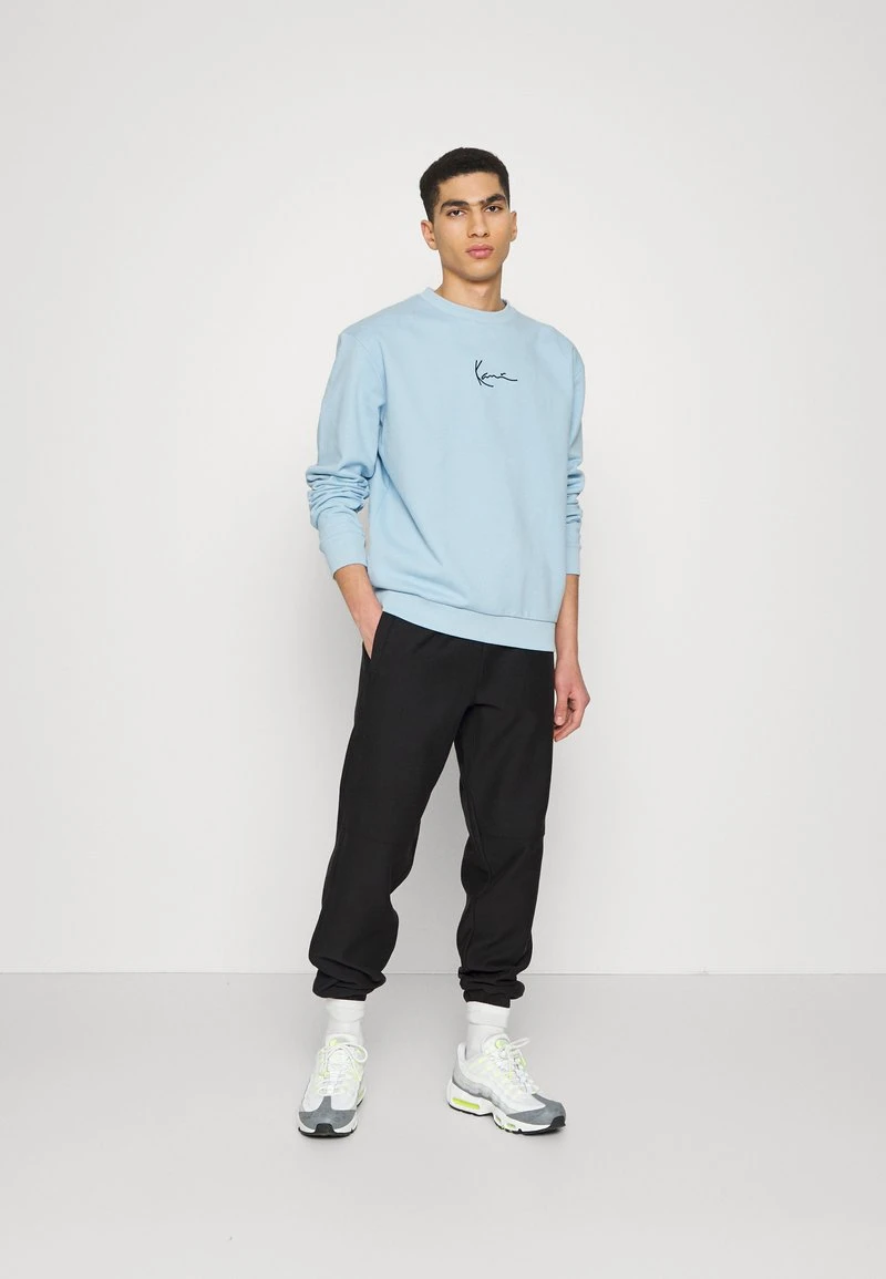 SMALL SIGANTURE CREW UNISEX - Sweatshirt - light blue Karl Kani SMALL SIGANTURE CREW UNISEX - Sweatshirt - Light Blue -Outlet KARL KANI Store 5e1f838b9bf244d2851b992097236413