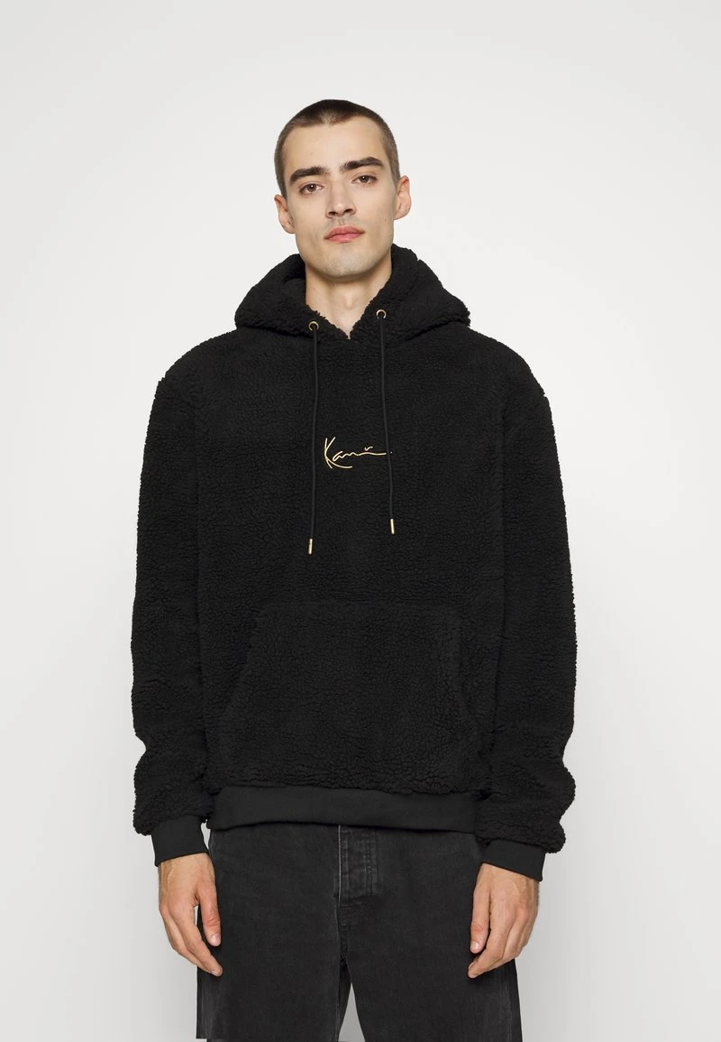 Karl Kani SMALL SIGNATURE TEDDY HOODIE UNISEX - Kapuzenpullover - Black 3 Karl Kani SMALL SIGNATURE TEDDY HOODIE UNISEX - Kapuzenpullover - Black