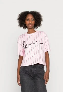 Karl Kani SIGNATURE CROP TEE - T-Shirt Print - Rose, Damen