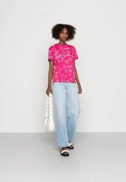 Karl Kani SIGNATURE FLOWER TEE - T-Shirt Print - Pink, Damen -Outlet KARL KANI Store 6766dccd37a94aa1bf022eb619344680