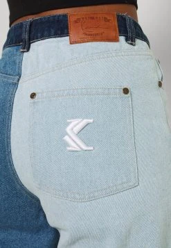 Karl Kani BLOCK WIDE LEG PANTS - Jeans Straight Leg - Blue, Damen -Outlet KARL KANI Store 6816241fb7a44c07838daae288d94b30