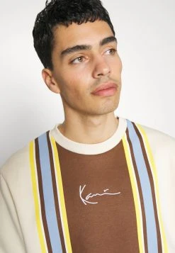Karl Kani SMALL SIGNATURE STRIPE CREW UNISEX - Sweatshirt - Cream 17 Karl Kani SMALL SIGNATURE STRIPE CREW UNISEX - Sweatshirt - Cream -Outlet KARL KANI Store 683f1f8204a64b1b98d70237f1d04e07
