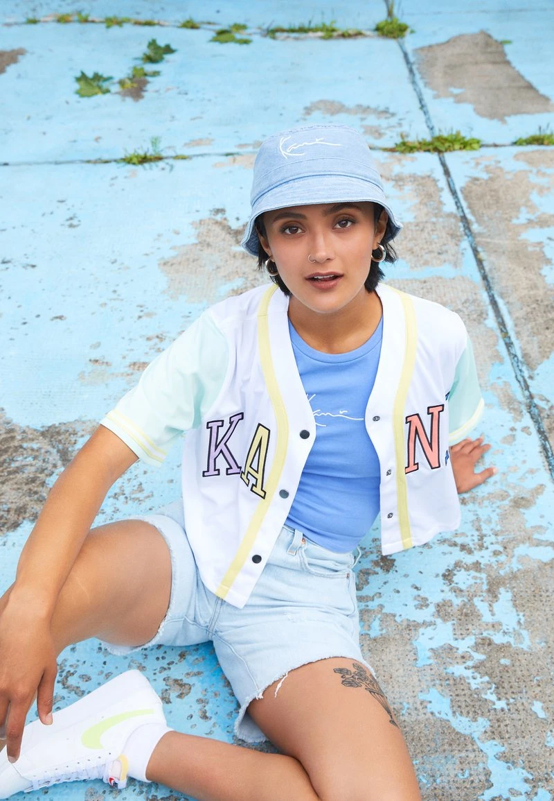 SIGNATURE - T-Shirt print - blue Karl Kani SIGNATURE - T-Shirt Print - Blue, Damen -Outlet KARL KANI Store 6c99dd36f8684b09b85d8f8060b76ef9