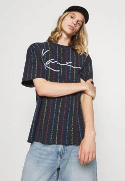Karl Kani UNISEX SIGNATURE LOGO PINSTRIPE TEE - T-Shirt Print - Navy -Outlet KARL KANI Store 6f9b912309e44a499b57eb385021342e