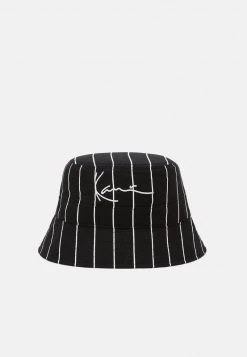 Karl Kani SIGNATURE PINSTRIPE BUCKET HAT UNISEX - Hut - Black