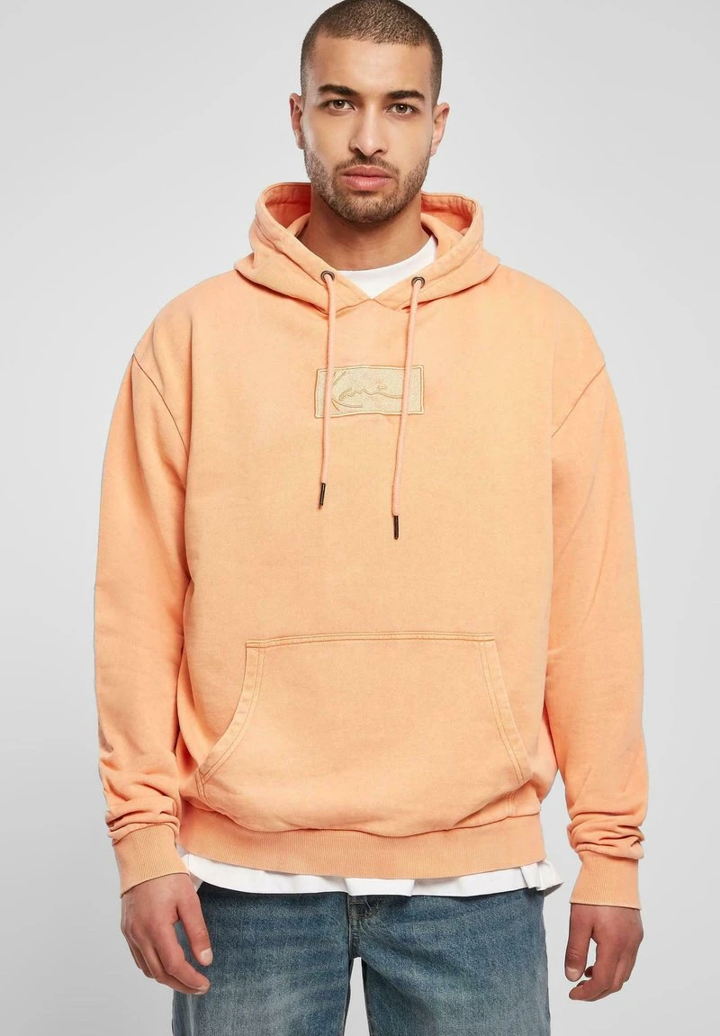 Karl Kani SMALL SIGNATURE BOX DESTROYED - Kapuzenpullover - Light Orange, Herren 3 Karl Kani SMALL SIGNATURE BOX DESTROYED - Kapuzenpullover - Light Orange, Herren