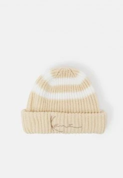 Karl Kani SIGNATURE FISHERMAN BEANIE - Mütze - Cream/white, Unisex