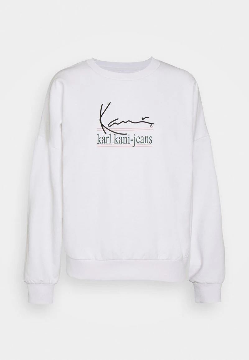 SIGNATURE CREW - Sweatshirt - white Karl Kani SIGNATURE CREW - Sweatshirt - White, Damen -Outlet KARL KANI Store 73c6d840c4cf4298b55db5f4abf8e709