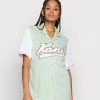 Karl Kani VARSITY BLOCK BASEBALL - T-Shirt Print - Cream, Damen -Outlet KARL KANI Store 74c0dd97c2bf4afbbf46870fc29a7628
